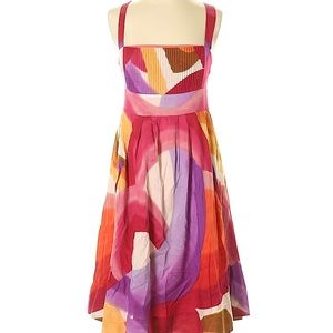 New Odille Abstract Print Cotton Sundress 2